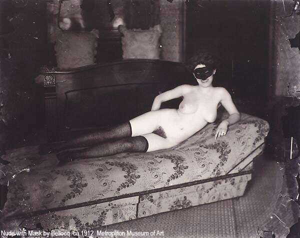 Nude black and white photograph by Bellocq